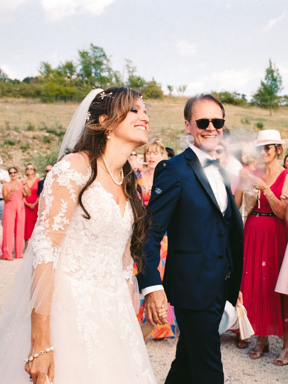couple wedding in South of France, sisteron, film photographer
