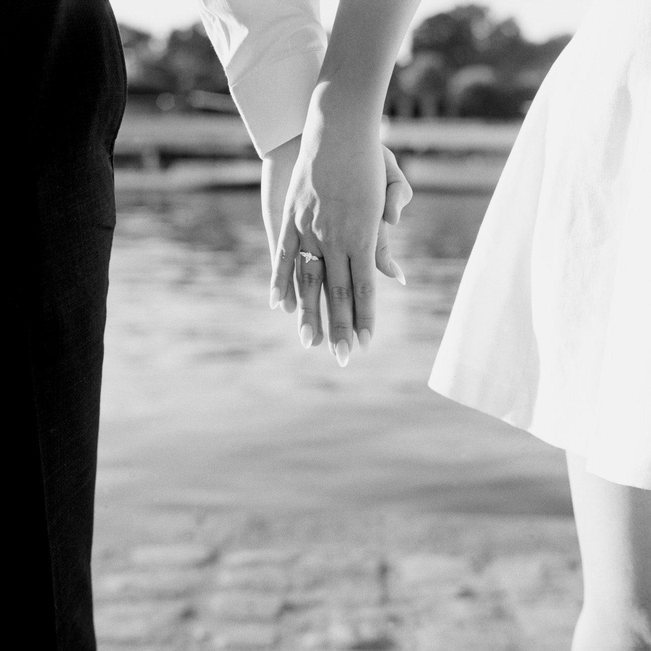 Couple photoshoot Trocadéro — engagement photos with the Eiffel Tower, Paris